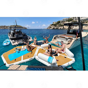 <span class=keywords><strong>Hamac</strong></span> aquatique <span class=keywords><strong>gonflable</strong></span> en PVC à mailles Drop Stitch personnalisé, modèle 2026, le plus vendu, avec un nouveau design durable pour les loisirs aquatiques en famille - Product Image 3