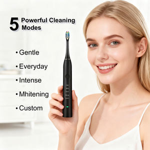 Spazzolino Elettrico Sonico Professionale per Sbiancamento Dentale Domestico, 5 Modalità, Porta Type-C, Setole Morbide, Impermeabile IPX7, 60 Giorni - Product Image 3