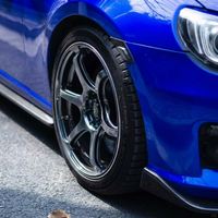 Ensemble de 4 jantes forgées 6061-T6 personnalisées 19x9.5J ET45 5x120 style R6 usinées Hyper Black à déport profond pour Civic Type R FL5