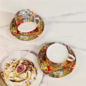 Juego de Tazas de Café de Cerámica al por Mayor, Juego de Tazas y Platos de Porcelana para Fiestas Familiares - Product Image 4