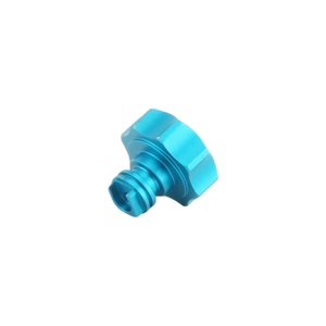 Componente Circular de Aluminio Mecanizado por CNC, Anodizado en Azul - Product Image 4