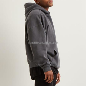 Sweats à capuche vierges de haute qualité 500Gsm Logo personnalisé Fabricants de sweat à capuche épais Sweat à capuche surdimensionné en polaire imprimé bouffant 450 gsm - Product Image 6