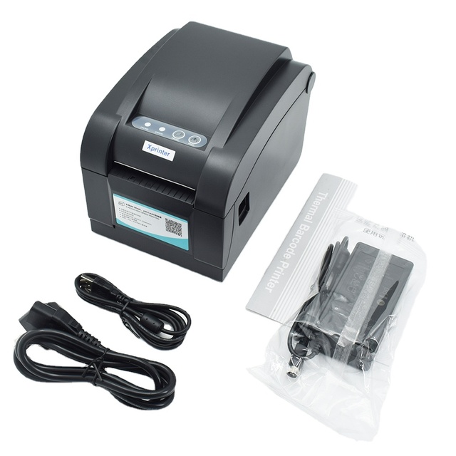 3 Inch Barcode Sticker Thermal Barcode Printer for Price Tags/Sticky Labels for Paper Roll and Adhesive Sticker Printing XP-350
