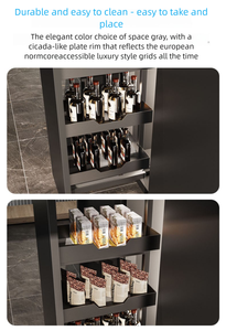 Vbosr hiện đại nhà bếp thép không gỉ giỏ cho Đơn vị cao lưu trữ Giá trượt ra ngăn kéo Pull-out giỏ - Product Image 4