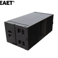 Diseño de Caja de Altavoz de Audio Subwoofer Activo Doble de 18 Pulgadas KS28 PA