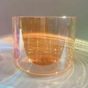Gran Oferta: Cuencos Cantores de Cristal Transparente de 5 Pulgadas, Coloridos, Feng Shui, Luz Cósmica, 432Hz/440Hz, para Meditación y Equilibrio Energético - Product Image 1