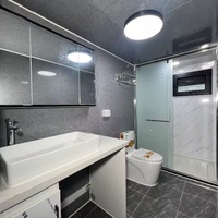Maison conteneur de luxe 40 pieds en panneaux sandwich d'acier, design étanche/isolé, solution préfabriquée moderne pour hôtel/villa, couleurs personnalisées 5
