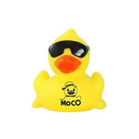 Ensemble de canards en caoutchouc mélangés de 3 pouces respectueux de l'environnement avec logo personnalisé jouets multicolores pour les fêtes de baby shower