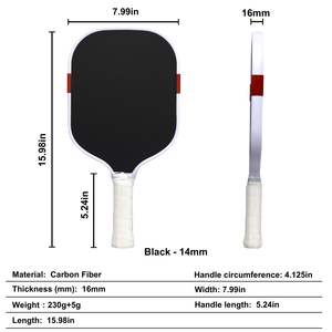 Raket Pickleball Yuedong Boomstick Core 2025 untuk Proyek LABS, Aksesori Peralatan dengan Kesamaan Gaya, Serat Karbon T700 - Product Image 6