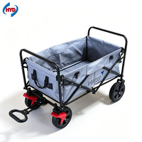 Chariot pliant de gros pour l'extérieur, chariot utilitaire de camping, chariot de jardin, chariot de plage pliable