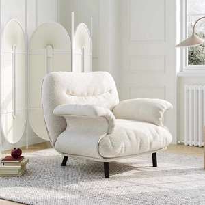 Fauteuil Lounge Nordique - <span class=keywords><strong>Convertible</strong></span> en Lit et Chaise Longue pour Petits Espaces |   Fauteuil en tissu design - Product Image 4
