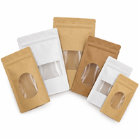 Sachet Doypack en Papier Kraft Personnalisé avec Logo, Refermable à Fermeture Éclair, Qualité Alimentaire, pour Emballage de Produits de Détail