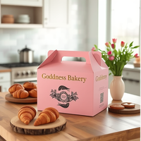 Boîtes cadeaux en carton ondulé personnalisées en gros pour fruits, avec poignée et pelliculage mat, pour aliments