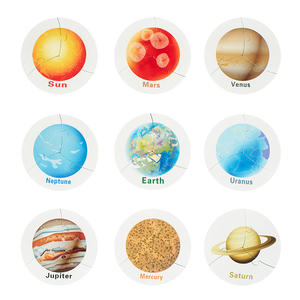 Educación temprana para niños Inteligencia Cognición Universo Planetas Sistema solar Rompecabezas Tableros a juego Juguete de madera - Product Image 6