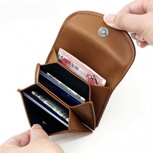 New Women Holder Wallet With Zipper Coin <b>Purse</b>, Minimalist Pu Leather Small Credit Card Case for Promotional Gifts - Product Image 3
