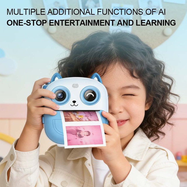 Top Products 2026 Printing for Thermal Paper Camera Instant Photo Children's Digital Camera Cute Cartoon Kids Toy