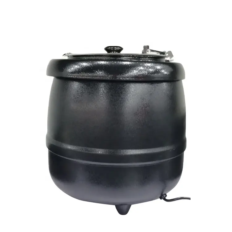 Intelligent Temperature Control Food Warmer Electric Buffet Bain Marie Black Color Soup Kettle Heating Pot