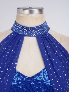 Vestido de Danza Latina con Flecos Brillantes para Mujer, Ropa de Alto Rendimiento para Competencia de Danza Latina - Product Image 3