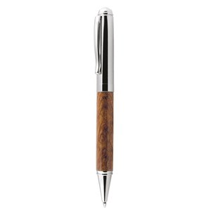 <b>Wood</b> And Chromed Ballpoint <b>Pen</b> Premium Writing Instrument For Office Use - Product Image 1
