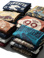Kaos Pria Musim Panas Berkualitas Tinggi 100% Katun dengan Logo Custom, Bernapas, Lengan Pendek, Pola Karakter, Kasual