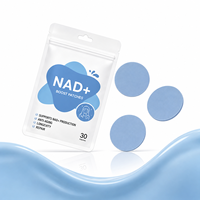 HODAF – Vente en gros d'usine : Patchs NAD+ Boost, 30 pièces en sachet refermable, patchs ronds sûrs pour la peau pour un soutien quotidien anti-âge et NAD+, OEM/ODM