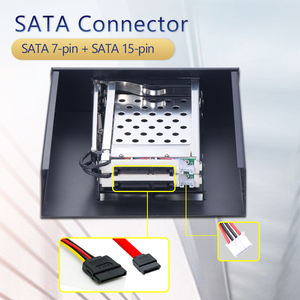 Unestech 2-Bay Metallgehäuse 2,5-Zoll SATA-Konverter Hot-Swap 9,5mm Festplatten Mobile Rack-Gehäuse - Product Image 5
