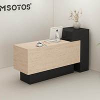 Comptoir de réception de magasin de vêtements de luxe en MDF, comptoir de caisse Nakajima, comptoir de bar