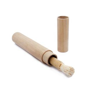 AL-MUMEEZ Custom Logo Designed Premium Quality Laser Engraved Natural Wood <b>Miswak</b> Case Holder Multi-Purpose WH1P - Product Image 3