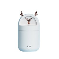 Mini humidificateur USB portable de 280 ml, humidificateur d'air à brume fraîche, diffuseur d'arômes pour chambre à coucher, bureau, maison avec lumière LED
