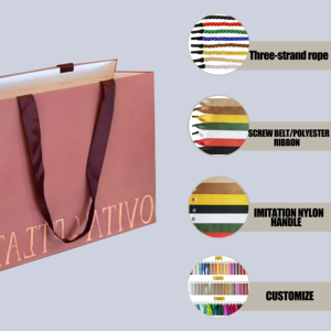 Hot Bán Tùy Chỉnh Phân Hủy Sinh Học Thân Thiện Với Môi Nghệ Thuật Túi Giấy Thanh Lịch Đầy Màu Sắc In Ấn Logo Tái Sử Dụng Dài Cho Mua Sắm Quà Tặng - Product Image 2