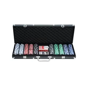 500 poker chip custom sets in aluminium case
