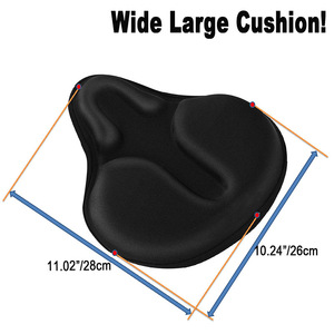 RTS, funda de asiento de bicicleta de <span class=keywords><strong>carretera</strong></span> suave de silicona gruesa, equipo de ciclismo cómodo para bicicletas de montaña, accesorios para bicicletas - Product Image 2