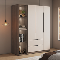 Armoire moderne en bois massif Dongma, rangement de chambre à coucher, pliable, écologique, pour petit appartement et hôtel, pour enfants