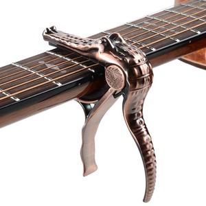 Metallo chitarra folk personalità premium coccodrillo chitarra capo 6 stringhe pick holder accessori per chitarra - Product Image 4