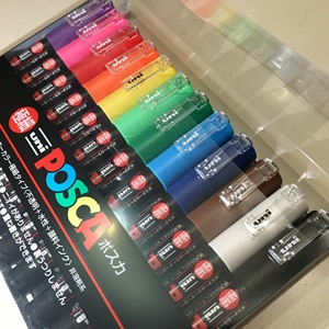 ปากกามาร์กเกอร์สีโปสเตอร์ปากกามาร์กเกอร์สีสอง PC-1M จุดเล็กๆปากกามิตซูบิชิ12สี (PC-1M) - Product Image 4