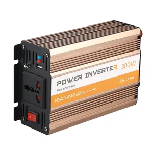 High Quality Portable Car Power Converter 300w Inverter 12v Dc To Ac 220v Pure Sine Wave Inverter