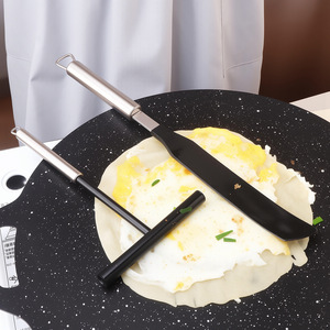 Grattoir à crêpes en acier inoxydable 304 pour la préparation de crêpes et de galettes aux œufs, outils de pâtisserie - Product Image 5