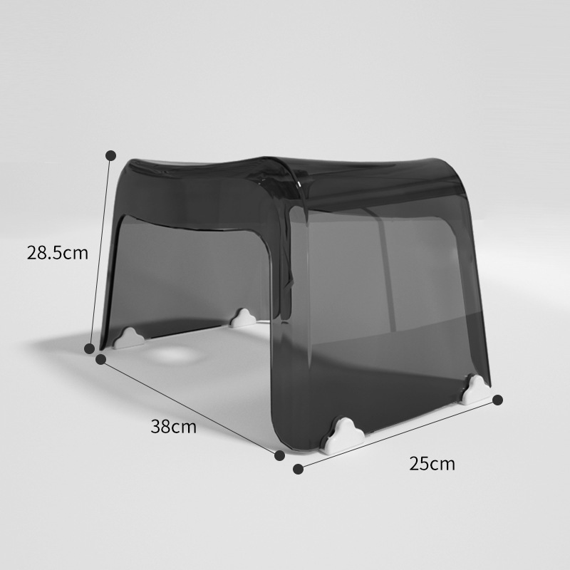Large black transparent