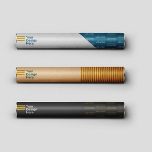 High Quality 52 X 2 X 410 Mm <b>Empty</b> Long Paper Cylinder Tube Custom Print Eco Friendly Packaging <b>Box</b> <b>For</b> Incense Use - Product Image 2