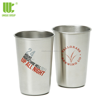 Verres à boire en métal incassable personnalisable de 16 onces pour Bar tasses en acier inoxydable pinte incassable verre à bière pinte