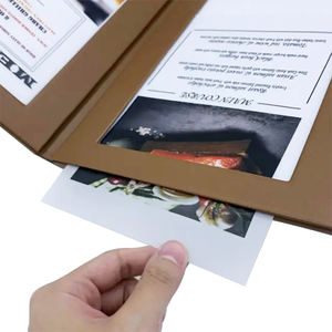 Cubierta para Menú Iluminada LED para Restaurantes, Porta Menús de Doble Página, Cubierta para Menús LED para Bares y Clubs - Product Image 4