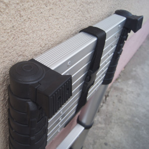 Échelle télescopique en alliage d'aluminium pliable certifiée TUV EN131-6:2019, 2,9 m, 10 marches, utilisation à domicile, salle de sport, utilisation extérieure, <span class=keywords><strong>grenier</strong></span> - Product Image 5