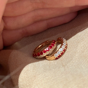 Zarcillos Geométricos de Plata 925, Líneas Minimalistas, Estilo Nórdico, Hipoalergénicos para Mujer, Venta al por Mayor - Product Image 1