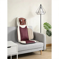 Sommer-Kühlgel-Massagesitzkissen, Atmungsaktives Mesh 3D-Luftzirkulationspolster, 8 Vibrierende Knoten für Auto und Büro