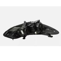 Ensemble de phares pour Chevrolet Cruze 2016-2018 version américaine, lentille de projecteur, LED DRL, boîtier noir, lentille transparente, paire, 12V, berline