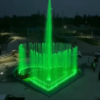 Fuente Musical de Acero Inoxidable de Diseño Moderno, Resistente a los Rayos UV y de Larga Duración, 110-230V, para Espacios Públicos Exteriores