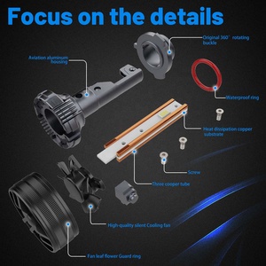 Q7 haute puissance 170w trois cuivre h11 9005 h4 H7 <span class=keywords><strong>Super</strong></span> voiture led ampoules de phares à prix compétitif - Product Image 4