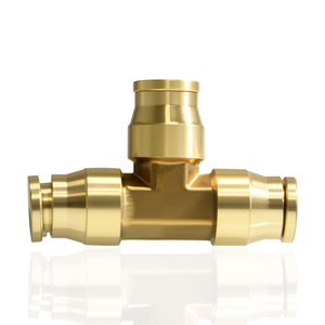 Chất Lượng Cao Brass Dot Phanh Không Khí Đẩy Trong Phụ Kiện Nhanh Chóng Kết Nối Nam Adapter Tee <span class=keywords><strong>Union</strong></span> 90 Độ Khuỷu Tay Xe Tải Trailer - Product Image 1