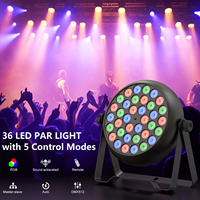 Prix bas RGB Disco Dj fête de mariage lumière en plastique 36 LED Par lumière avec télécommande