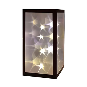 Lámpara Nocturna Rectangular con Forma de <span class=keywords><strong>Estrella</strong></span>, Hecha a Mano, Cuerpo de ABS, Creativa, con Efecto de Movimiento, Cubo de Rubik LED, Decoración de Regalo para Fábrica - Product Image 4